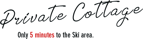 Private Cottage Only5minutesto the Kitanomine Ski Aria